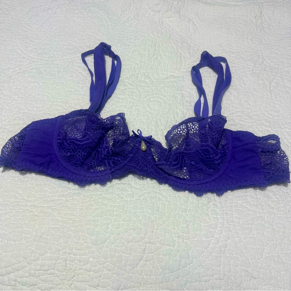 Simone Perele purple lace‎ bra size 34B